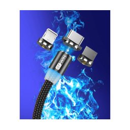 Ново! Магнитен Type C USB кабел за зареждане на телефони, 2.4А