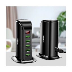 Мултифункционално USB зарядно устройство Uslion Charging Station, 5 USB порта