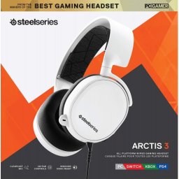 Слушалки Steel Series Arctis 3 White Wired