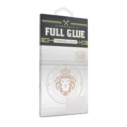 Стъклен протектор 5D full glue за iPhone 6 plus/6S plus Бял