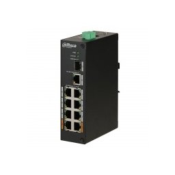 PFS3110-8ET-96-V2 - 10 портов, 8x10/100 POE, 1x Gigabit, 1x оптичен порт, Layer 2 PRO серия POE комутатор DAHUA
