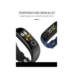 Влагоустойчива смарт гривна Smart technology T10, Телесна температура, Пулс, Кръвно налягане