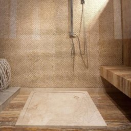 Душ корито от мрамор Капучино ST-012 SBSS 90 x 90 см x 3 см