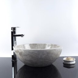 Мивка от сив мрамор Тундра RS-5 42 x 15 см