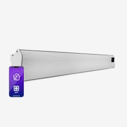 Blumfeldt Cosmic Beam Smart 30, инфрачервен нагревател, 3000 W, контрол чрез приложение, бял (ACO7-CosmicBeSm30-WH)