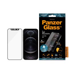 Стъклен протектор PanzerGlass за Apple Iphone 12 /12 Pro 6.1 CamSlide, AntiBacterial - Черен, 117937