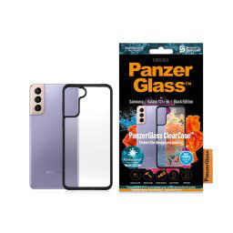 Гръб PanzerGlass за Samsung Galaxy S21 Plus AntiBacterial - Черна рамка, 118278