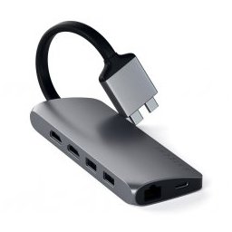 Type-C Dual Multimedia Adapter Space Grey