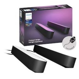 Hue Smart Light Bar Double Black (White and Color Ambiance)