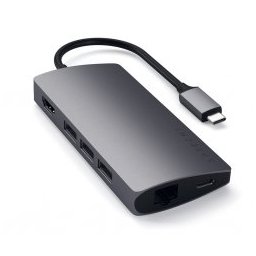 Type-C Multiport Adapter 4K with Ethernet V2 Space Grey