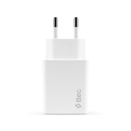 Адаптер ttec SmartCharger PD Travel Charger , 20W - Бял
