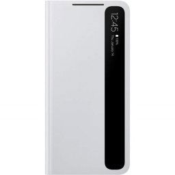 Оригинален калъф Clear View Cover за Samsung G991 Galaxy S21, Light Grey
