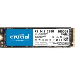 Crucial P2 1TB, PCIe, M.2 2280, NVMe, SSD [CT1000P2SSD8] (безплатна доставка)