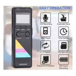 Професионален Диктофон Smart Technology 700, 8GB, Репортерски