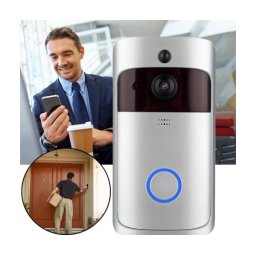Смарт звънец домофон Smart Technology WiFi DoorBell, Интерком, Връзка със смартфон, Нощно виждане, Детектор за движение