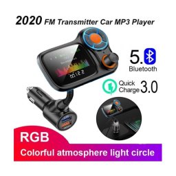 Автомобилен трансмитер Car Kit T831, Bluetooth, USB зарядно, TFT цветен дисплей