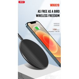 Wirless безжично зарядно XO Wireless charger WX020 10W, черно