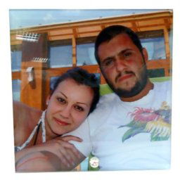 Стъклена фоторамка - 20х20 см (N25)