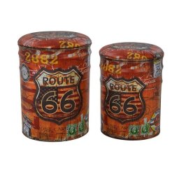 Сет 2 метални табуретки Memo.bg Route 66