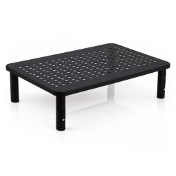 OneConcept Поставка за монитор, метална, перфорирана шарка, 37 × 10 × 24 см (Ш × В × Д) ()