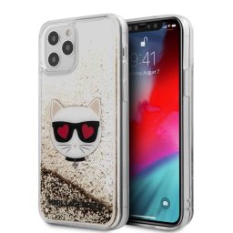 Силиконов калъф кейс Karl Lagerfeld KLHCP12MLCGLGO за iPhone 12 / iPhone 12 Pro, Златен