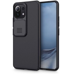 Заден твърд гръб Nillkin CAMSHIELD за Xiaomi MI 11 Lite / MI 11 Lite 5G, Черен