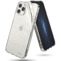 Силиконов калъф кейс Ringke Air GLITTER, За iPhone 12 / iPhone 12 Pro, Прозрачен