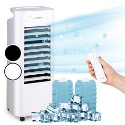 Klarstein IceWind Max, охладител на въздуха, 3-в-1, 330 m³/h 60W, осцилация, 6 литра, таймер, дистанционно управление (ACO6-IcewindMaxW)
