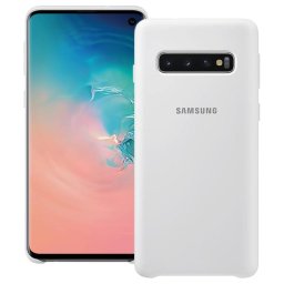 Оригинален гръб Silicone Back cover за Samsung Galaxy S10 - Бял