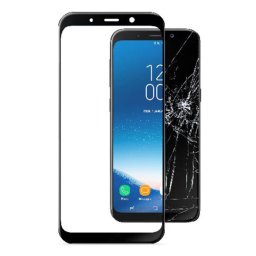 Стъклен протектор Cellular Line за Samsung Galaxy А8 2018 - Черен