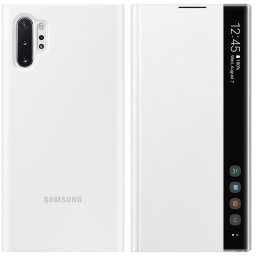 Оригинален Калъф Clear View за Samsung Galaxy Note 10 - Бял