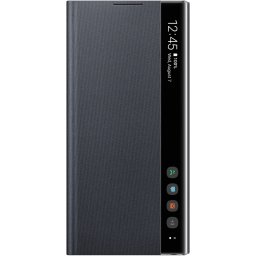 Оригинален Калъф Clear View за Samsung Galaxy Note 10 - Черен