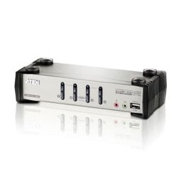 KVM суич Aten CS1734B, от 4x SPHD-15 (ж) към HDB (ж), USB, до 2048x1536 @60Hz резолюция