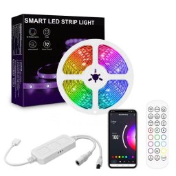 WiFi RGB LED Лента Музикална с Дистанционно Комплект 5м/10м/15м/20м/30м