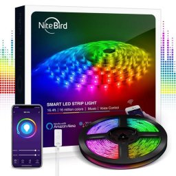 WiFi Музикална RGB LED Лента Комплект Gosund Nitebird 2.8м/5м/10м