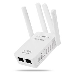 Безжичен WiFi мрежов повторител и усилвател PIX-LINK 300Mbps