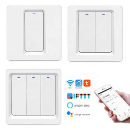WiFi Механичен Ключ за Осветление - 1, 2 и 3 Пуш Бутона SLIM