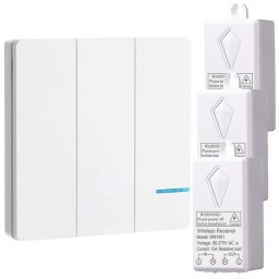 Безжичен Ключ Троен с 3 RF Контролера Комплект BAT