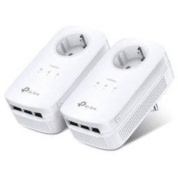 TP-Link AV1300 (TL-PA8030P KIT), 3-Port Gigabit Passthrough Powerline Starter Kit, комплект от 2 устройства, 1300Mbps