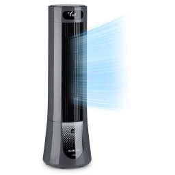 Klarstein Skyscraper Frost, охладител на въздуха, вентилатор, 45 W, 7 литра, 2 охлаждащи пълнителя, мобилен (ACO4-SkyscraperFrstB)