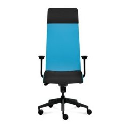 Президентски стол Tronhill Solium Executive (ON4010200040), дамаска и меш, 120 кг. максимално натоварване, 5 заключващи се работни позиции, светлосин