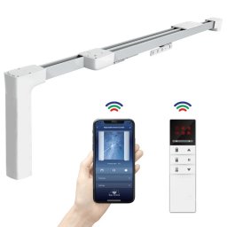 Моторизиран Разтегателен Корниз за Завеси с WiFi/RF управление 1.7м до 4м