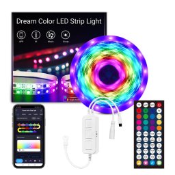 WiFi LED Лента RGBIC Music DreamColor със Сегментиран Контрол 5м/10м/15м/20м