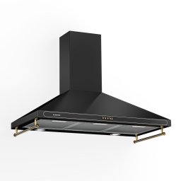 Klarstein Victoria 90, абсорбатор, 90 см., ретро дизайн, 644,5 m³/h, 2 LED осветителни тела (DSM-Victoria-90BK)