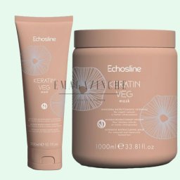 EchosLine Реконструираща маска с кератин 500/1000 мл. Keratin Veg Restructuring mask