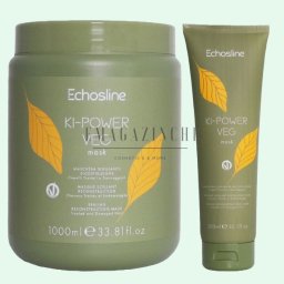 EchosLine Запечатваща маска с кератин и молекулярна реконструкция 300 / 1000 мл. KI POWER Vegan Mask