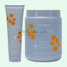 EchosLine Хидратираща маска за суха и чуплива коса 300/1000 мл. Hydrating Mask