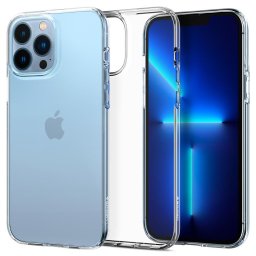 Силиконов калъф кейс Spigen Liquid Crystal за iPhone 13 Pro, прозрачен