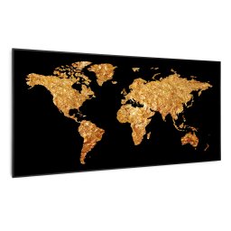 Klarstein Wonderwall Air Art Smart, инфрачервен отоплител, златна карта, 120 х 60 см, 700 W (HTR10-WAASm700WGMpB)