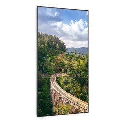 Klarstein Wonderwall Air Art Smart, инфрачервен отоплител, карта на влак, 60 х 120 см, 700 W (HTR10-WAASm700WTrnB)